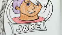 Cody, 8, Middletown, DE, Coloring Jake